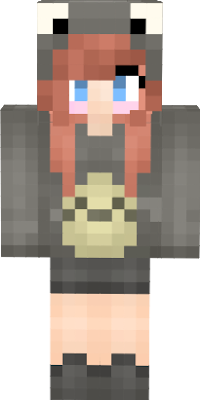 Totoro Girl skin para Minecraft feito por: Nicolly Rappini