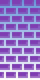 JasnoNiebieski baner z podstawowym gradientem i fiolrtową 'ceglaną ścianą'