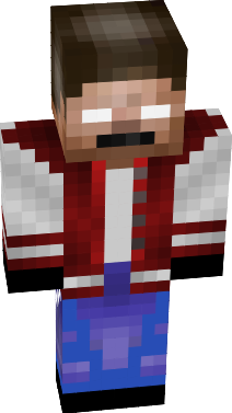 This skin is based in a herobrine with cool stuff