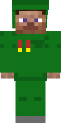 In my opinion, a soldier in Minecraft attacks with an iron sword and sets fire to bombs
