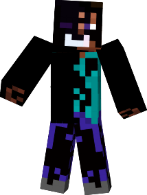 mixture of an enderman and a steve
