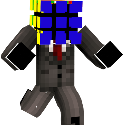 the official skin of The Formal Rubic a minecraft youtuber