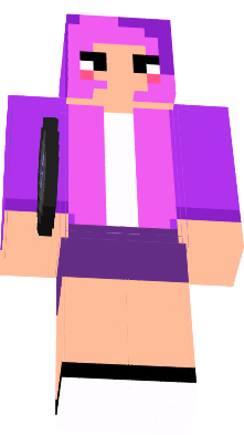 a purple pink cute girl