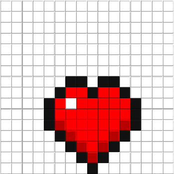 A minecraft heart