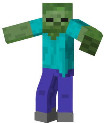 Zombie was a Enemy in Kirberation Online Pirate Skyway: Minecraft Story Mode Edition, he use the Fists to attack them. When he was defeated. He lie down onto the ground.