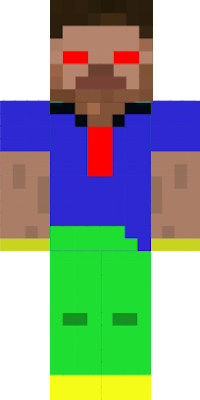 kind brother herobrine, he have red eyes to make some friends