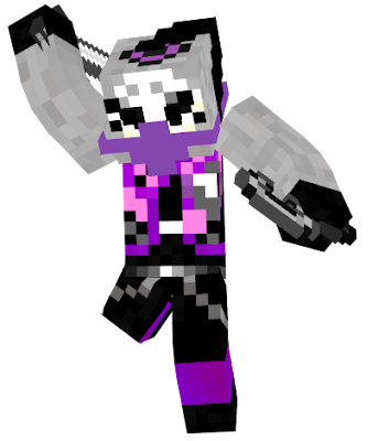 This is the same one as I made before, but I upgraded the texture for the skin and everything really. Also, I changed it into an iron sword because in the real series, her weapons are sai, which are made out of iron.