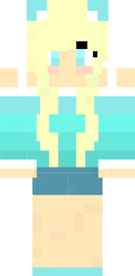 a cute Girl with  functin in minecraft!!!
