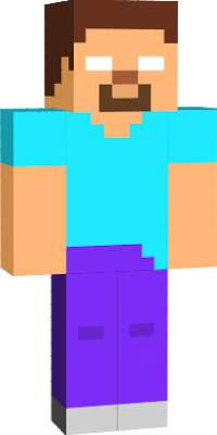 I❤️Minecraft on X: Steve model: #Herobrine Bare Bones Skin   #MinecraftSkins ✓   / X
