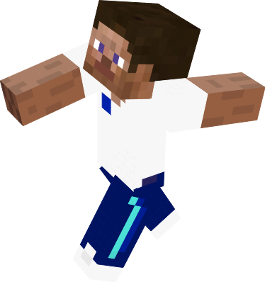 Este es Steve, el icónico personaje de Minecraft pero con el uniforme del colegio Maristas. Espero que te guste 😀