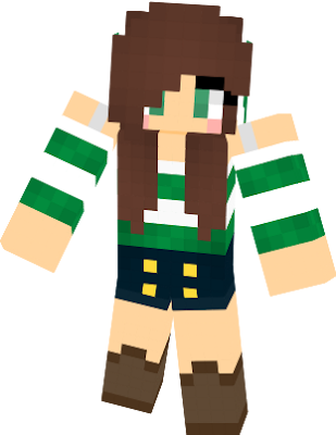 stripey green shorts leather brown boots brunette cheeks