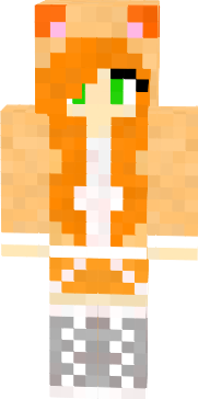 Stampy Cat Girl with silver boots