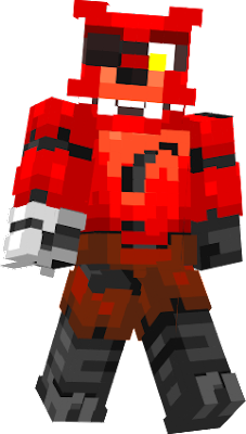 Withered Foxy - FNaF2 - Five Nights at Freddy's - Minecraft Skin