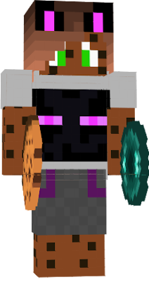 New Version of my Cookie Cat Girl skin, wearing a different enderman-shirt since u dudb´nt like the first one.