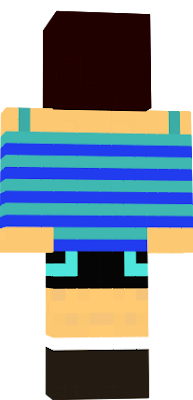 this skin is a girl with brown hair and brown eyes and is wearing blue cloths and wearing shorts and the skin has tan skin pefect girl skin