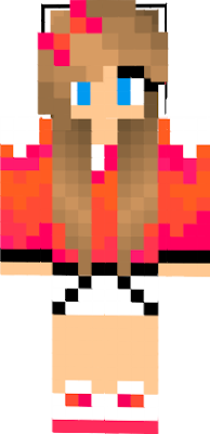 pink and orange music girl/gamer girl