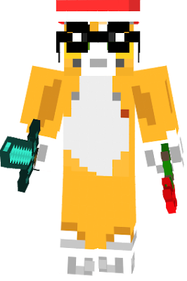 A stampy cat with glasses in a christmas mood. YouTube Channel: ViciousBlooming User: MineLily9