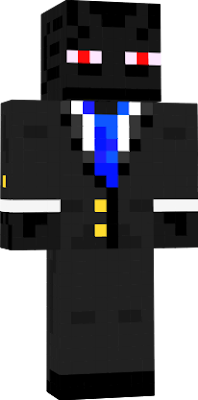 An enderman in a suit.