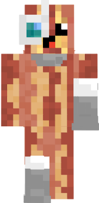 The 3rd Breakfast Force Hero, is a cyclops bacon. Take off the left arm overlay for a normal hand.