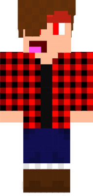 Boy With Red Flannel And Jeans. This Character's Name Is Donnie I Hope You Like This Skin Because This Is My First Ever Skin That I Made!