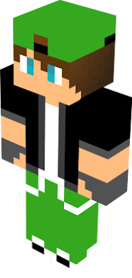 This is the inverted color version of the danielGamer skin, the green and black color change places
