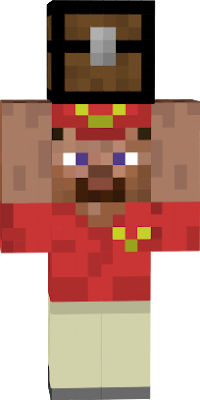 inproved skin:(fixed head texture; top & bottom) ORIGINAL SKIN FROM: https://www.planetminecraft.com/skin/hypixel-delivery-man/