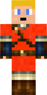 Links tunic orange on my face with a sheild based of my first skin