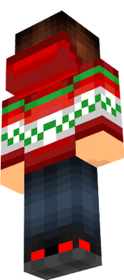 My normal Christmas skin, but with red shoes.