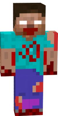 cursed steve with blood