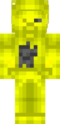 yellow steve from steve saga but corrupted