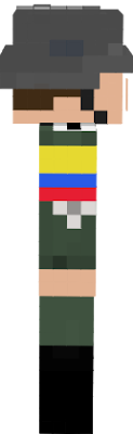 The Colombian Soldier/Uniform that was weared during the 1940s (i added a colombian flag on the left arm to not confuse for a german unfirom