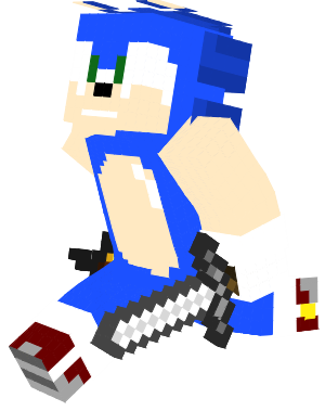 Well, this is new. I wanted to make my friend a Sonic skin (Since I wear the Shadow skin), so yeah, this was dedicated to him. If you're not Timothy71130, then you can screw off mate.