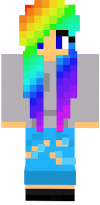 This is my new and improved Colorful Girl Skin!