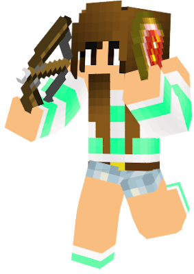 Simple edit, made the neck match colors with the hair. Made hair longer and put items in hands.