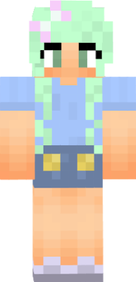 A cute girl that lurvvss bluee :3 lol . This is my first skin everrr!