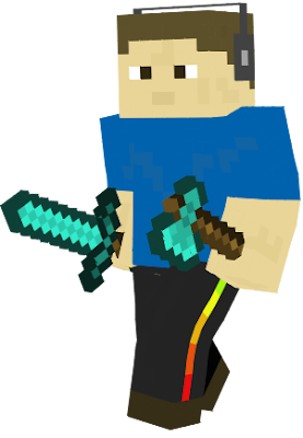 This is a skin model of Redned dual wielding a sword and