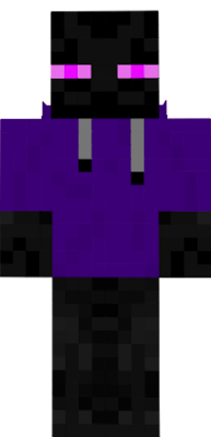 Enderman with a purple hoodie (4x4 arms)