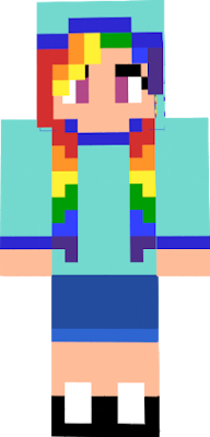 A Rainbow Dash human. Pretty simple but cute.
