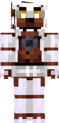 FNaF- Fixed Molten Freddy Minecraft Skin