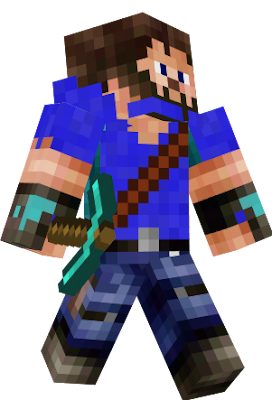 a brave steve with updated shirt and gloves