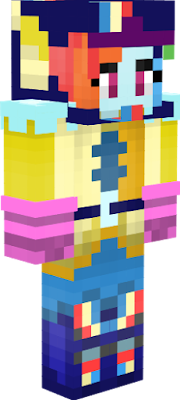 Rainbow Dash Friendship Games Motorcross Outfit with Helmet! Vote up this skin if you like it!
