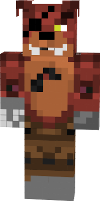FNAF2 Withered Foxy (Updated) Minecraft Skin