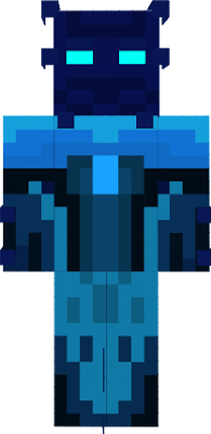 this is a water enderman i created it bicouse i wanned something dificult of the steve i love endermans and blue color soo i did this wenderman