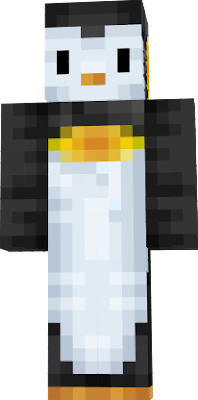A remake of the penguin with a crown, but removed crown and added yellow streaks.