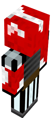 Mooshroom with flat jacket, pin stripes and derp face