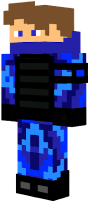 Blue camo with bulletproof and stabp-roof vest