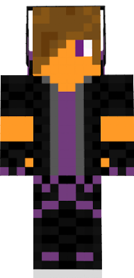 This Skin have Endereys on the back and have the colour black and purple.The colour of the Enderman.