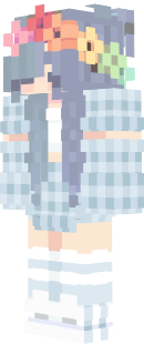 Uhhh...Its a blue girl. I modified someone elses skin but made the sleeves all blue chekered or whatever...yeah.