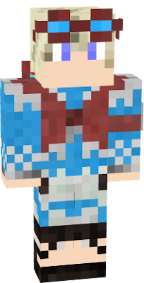 from the creator of the original shulk skin, i present the blue alt costume for shulk, as a minecraft skin! (shulk is a popular character from Super Smash Bros/Xenoblade Chronicles)