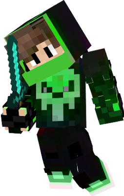 It Uses Green Skeleton Hood And Attacking Zombies, Skeletons, Creepers, And All, In Minecraft